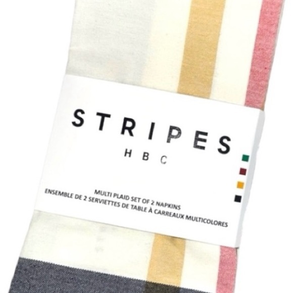 Hudson Bay Multicolor Cloth Napkin - (4 - 2 per package - 8 Dinner Napkins) - Picture 5 of 5